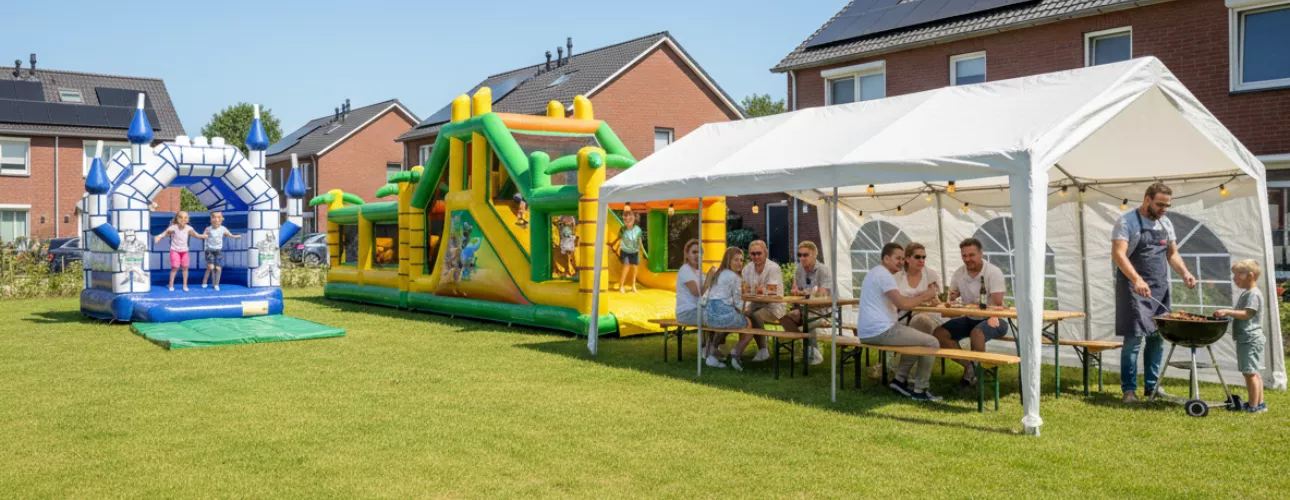 Buurtfeest organiseren met Springkussenverhuur Nederweert